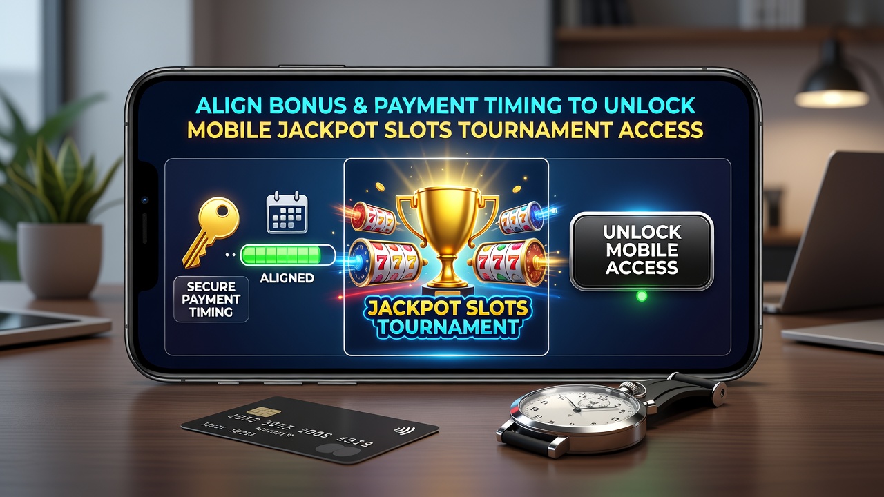 Illustration mobiler VIP-Zugänge zu Slots-Turnieren und Poker-Zeitplänen